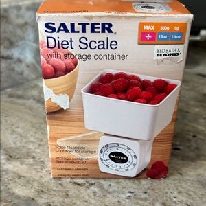 Salter White Diet Scale with Storage Container